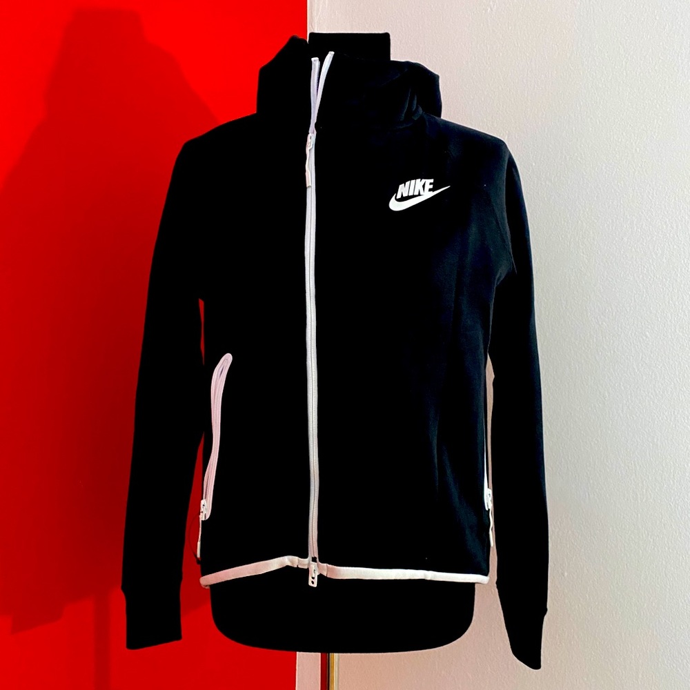 Nike Tech Fleece black zip front jacket